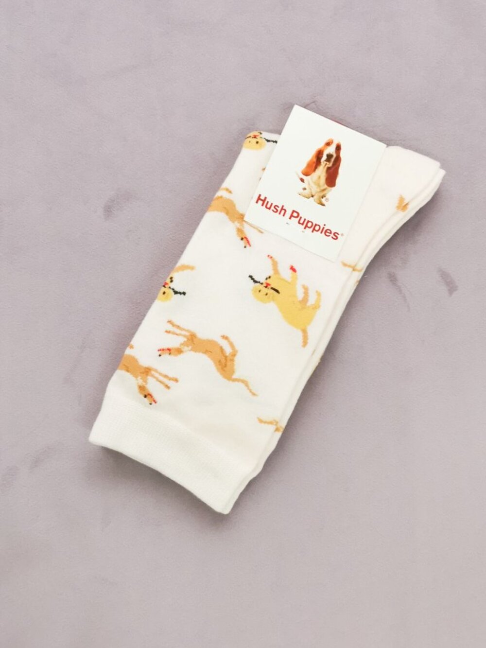 New Hush Puppies Fun Dog Print Socks Cozy Casual Style